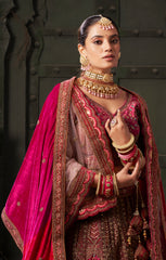 Exclusive Pink Shaded bridal embroidery lehenga | Indian Wedding Wear