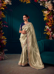 Premium Pure silk contrasting designer saree | silk saree