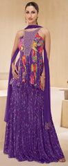 Latest designer dress on pure Fabric with detailed indian inspired floral print designer dress