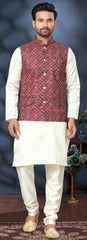Latest lukhnawi kurta on cotton with detailed digital print and sequance work