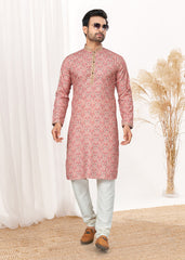 latest Contrast Digital print kurta on cotton with  detailed pintex, thread, sequence work for wedding