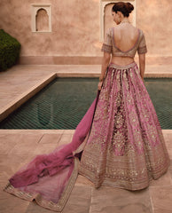 Designer pure viscose with hand work, detailed embroidery lehenga