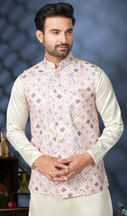 Latest lukhnawi kurta on cotton with detailed digital print and sequance work
