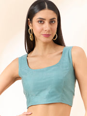 Latest light Blue shaded organza saree with detailed embroidery and floral inspired design saree for all occasion