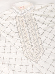 White Heavy Sequence Work Designer Kurta