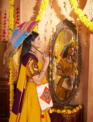 Yellow Full Flaire Designer Lehenga