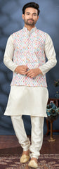 Latest lukhnawi kurta on cotton with detailed digital print and sequance work