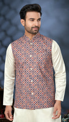 Latest lukhnawi kurta on cotton with detailed digital print and sequance work