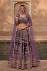 Designer pure viscose with hand work, detailed embroidery lehenga