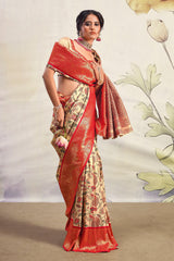 South Indian Pure Dharmavaram Silk Saree Designer Saree