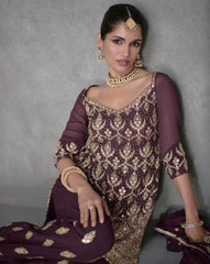 Pure Georgette dress with detailed embroidery for all occasion