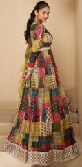 Designer Multi Shded Alia Cut Anarkali Dress with Embroidery | bollywood dress | anarkali dress