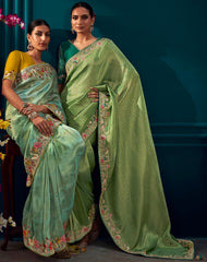 Premium Pure silk contrasting designer saree | silk saree