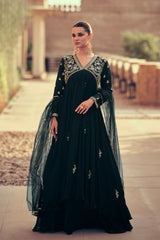 Pure Chinon exclusive dress with detailed Embroidered dress