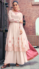 Exclusive salwar suit Detailed embroidery light shaded contrasting suit