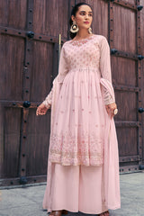 Exclusive salwar suit Detailed embroidery light shaded contrasting suit