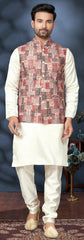 Latest lukhnawi kurta on cotton with detailed digital print and sequance work