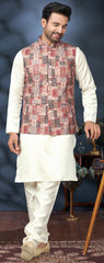 Latest lukhnawi kurta on cotton with detailed digital print and sequance work