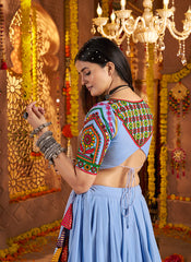 Blue Full Flaire Designer Lehenga