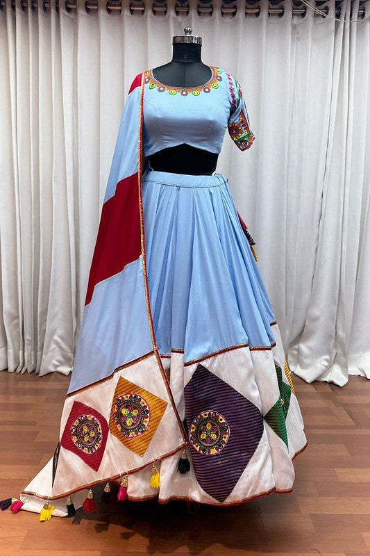 Blue Full Flaire Designer Lehenga