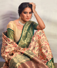 South Indian Pure Dharmavaram Silk Saree Designer Saree