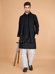Black Heavy Sequence Work Designer Kurta