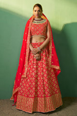 Designer Red georgette with sequence and embroidery lehenga | bollywood lehenga